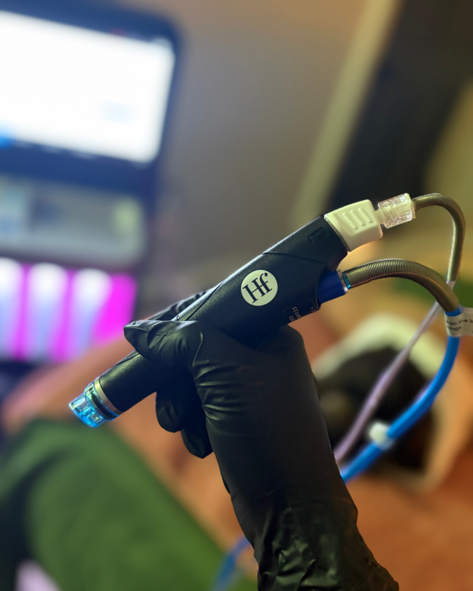 HydraFacial treatment in progress