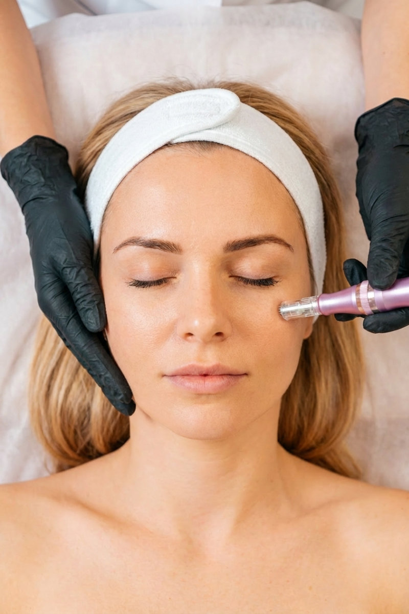Microneedling treatment at Maxará Aesthetics